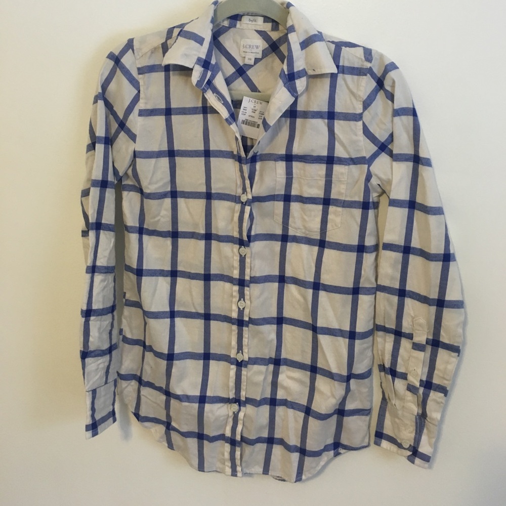 NWT J. Crew boy fit button up size XXS